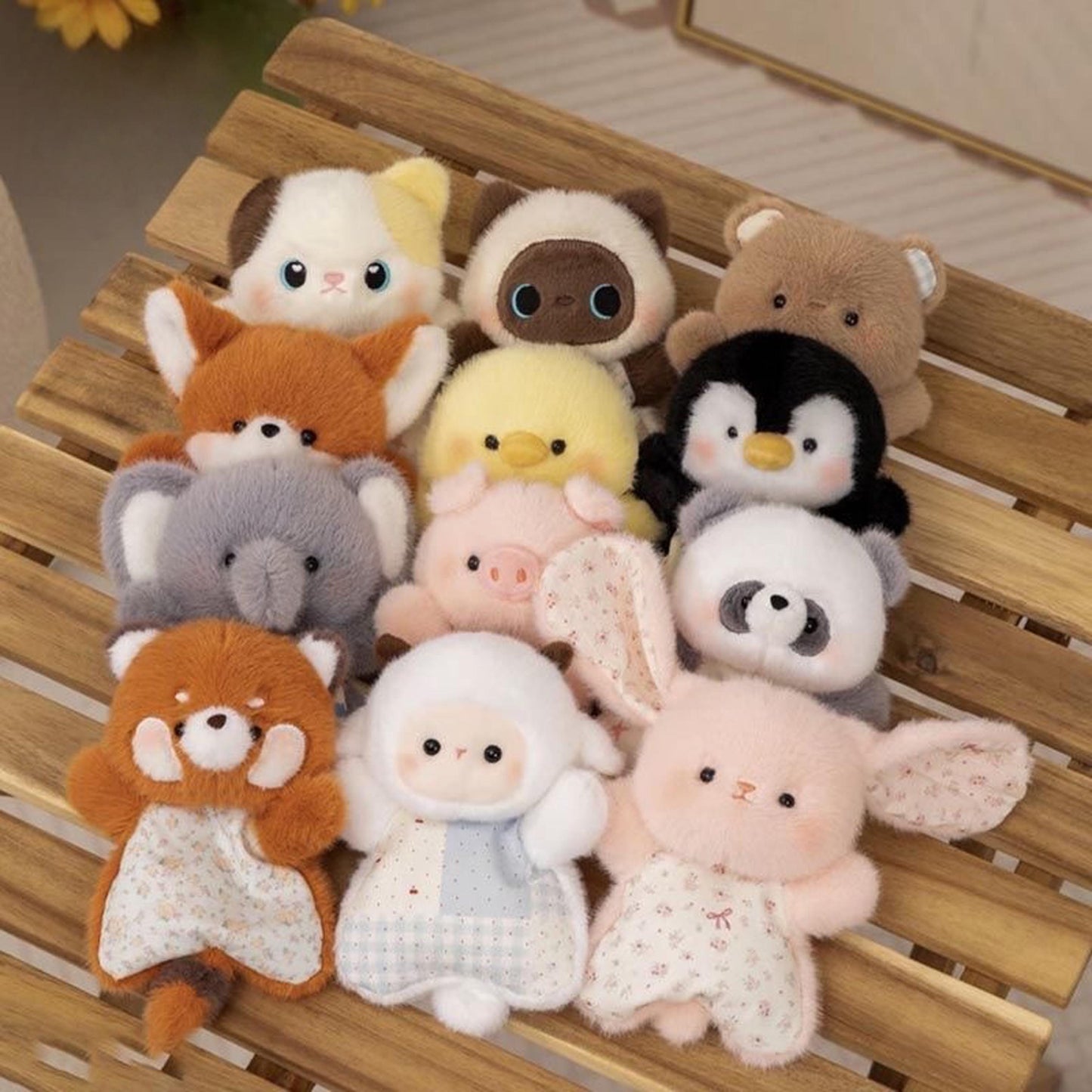 Handmade Knitted Plush Squeeze Stress Toy Bag,Stress Relief Squeeze Toy, Cute Cat & Dog Animal Doll, Soft Fidget Sensory Toy Gift