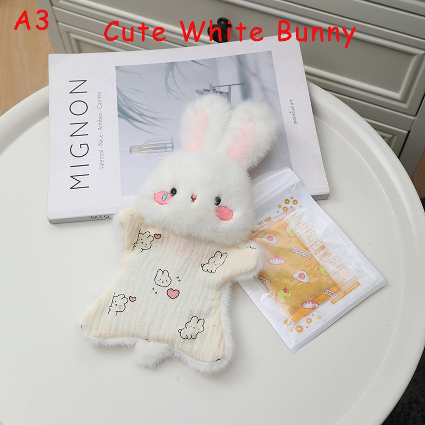 Handmade Plush Stress Relief Animal Doll, Cute Cat Dog Fidget Toy, Soft Squeeze Comfort Toy with Bean Bag, Anxiety Relief Gift