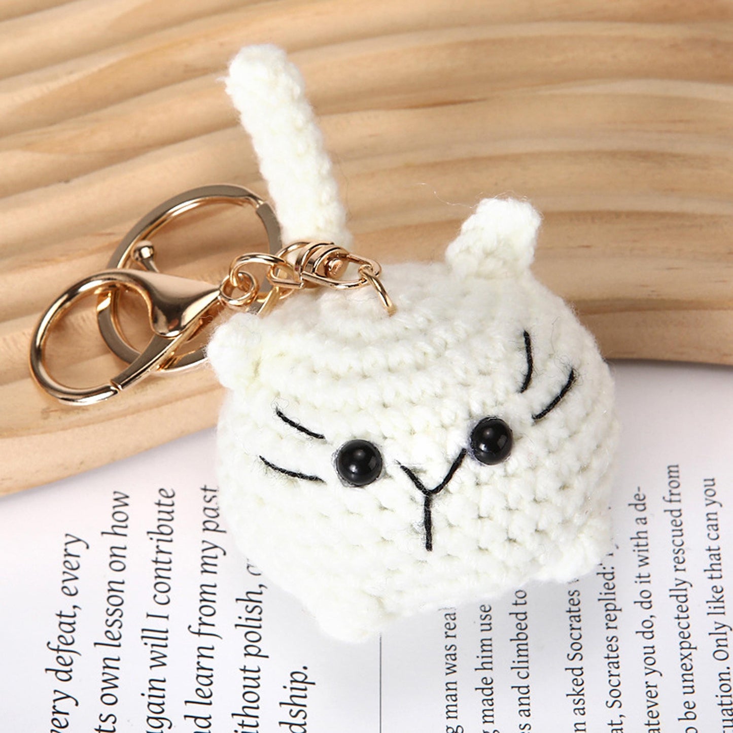 Handmade Crochet Cat and Mouse Keychain, Cute Amigurumi Animal Keyring, Bag Charm, Phone Charm, Gift for Cat Lovers
