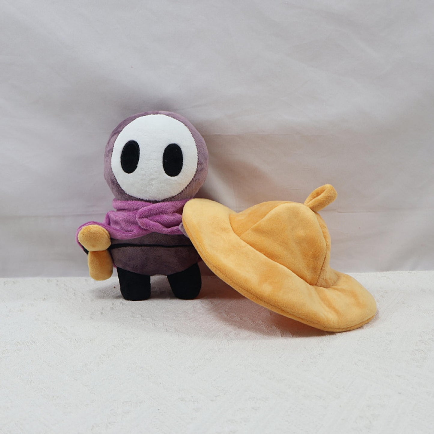 Handmade Hollow Knight Plush Doll, Knitted Game Character Stuffed Toy, Cute Gothic Collectible Gift