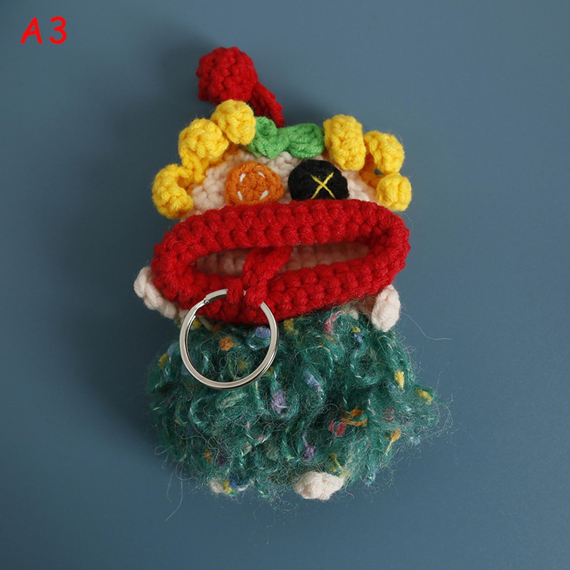 Handmade Cute Sausage Lips Crochet Key Case, Cartoon Car Key Cover, Kawaii Keychain, Bag Charm, Phone Charm Gift,Birthday gift