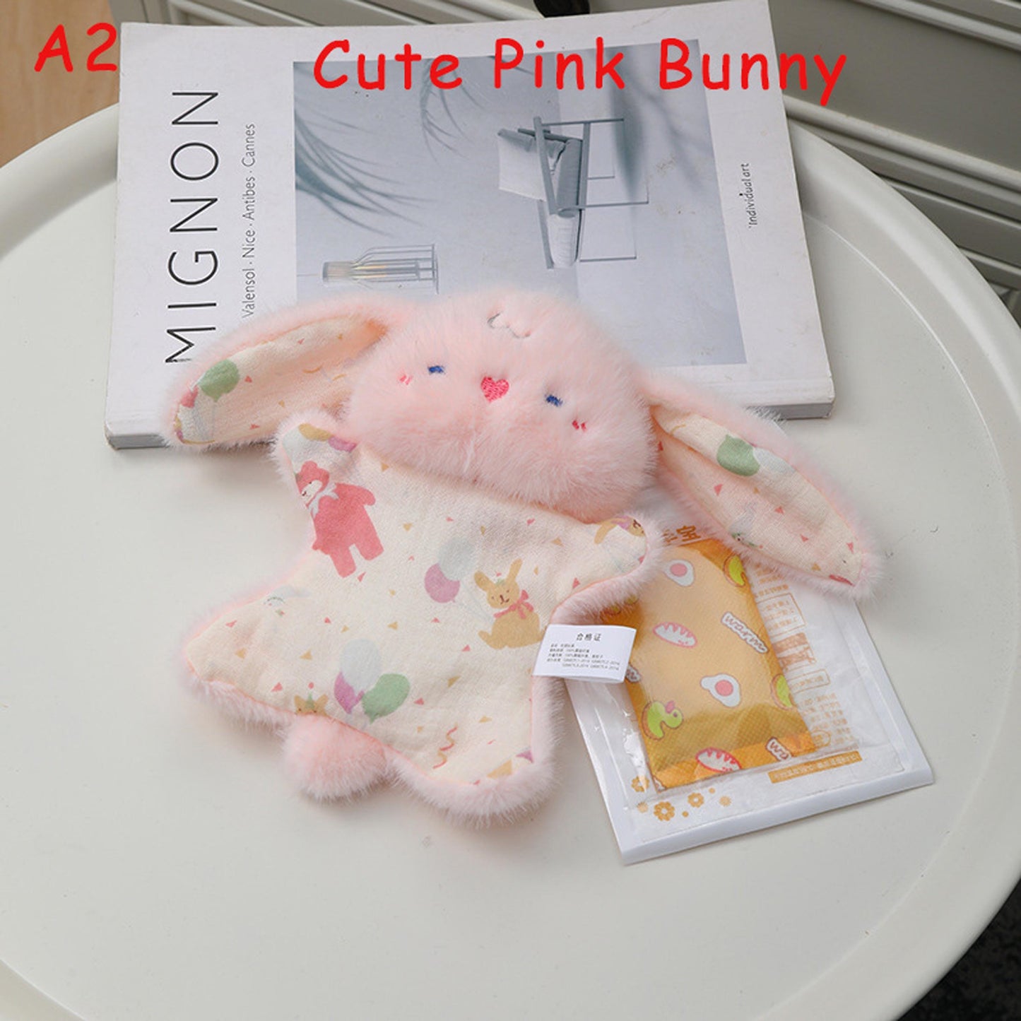 Handmade Plush Stress Relief Animal Doll, Cute Cat Dog Fidget Toy, Soft Squeeze Comfort Toy with Bean Bag, Anxiety Relief Gift