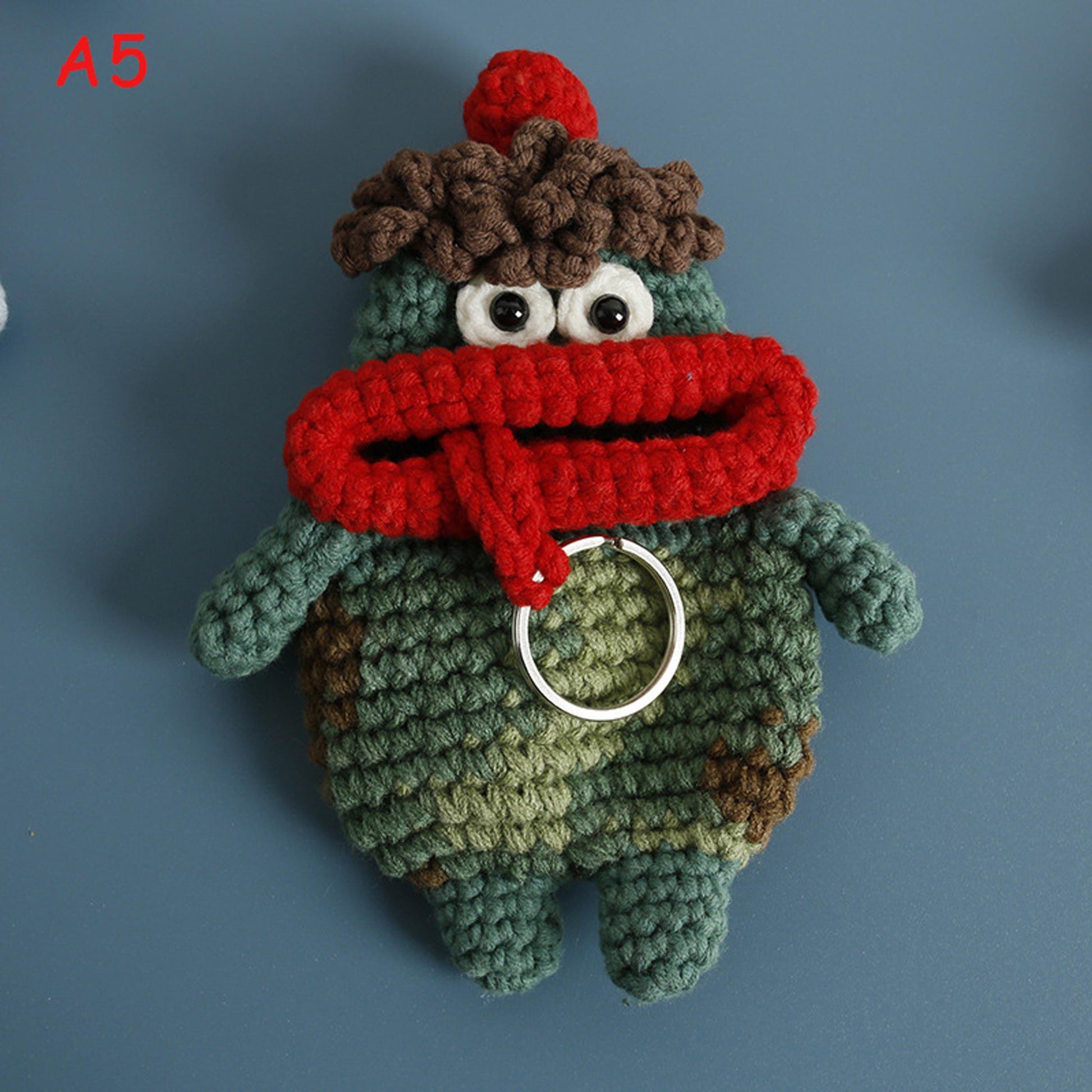 Handmade Crochet Funny Sausage Lips Key Holder, Knit Drawstring Key Pouch, Cute Amigurumi Keychain, Bag Charm Gift,Quirky Yarn Key Case