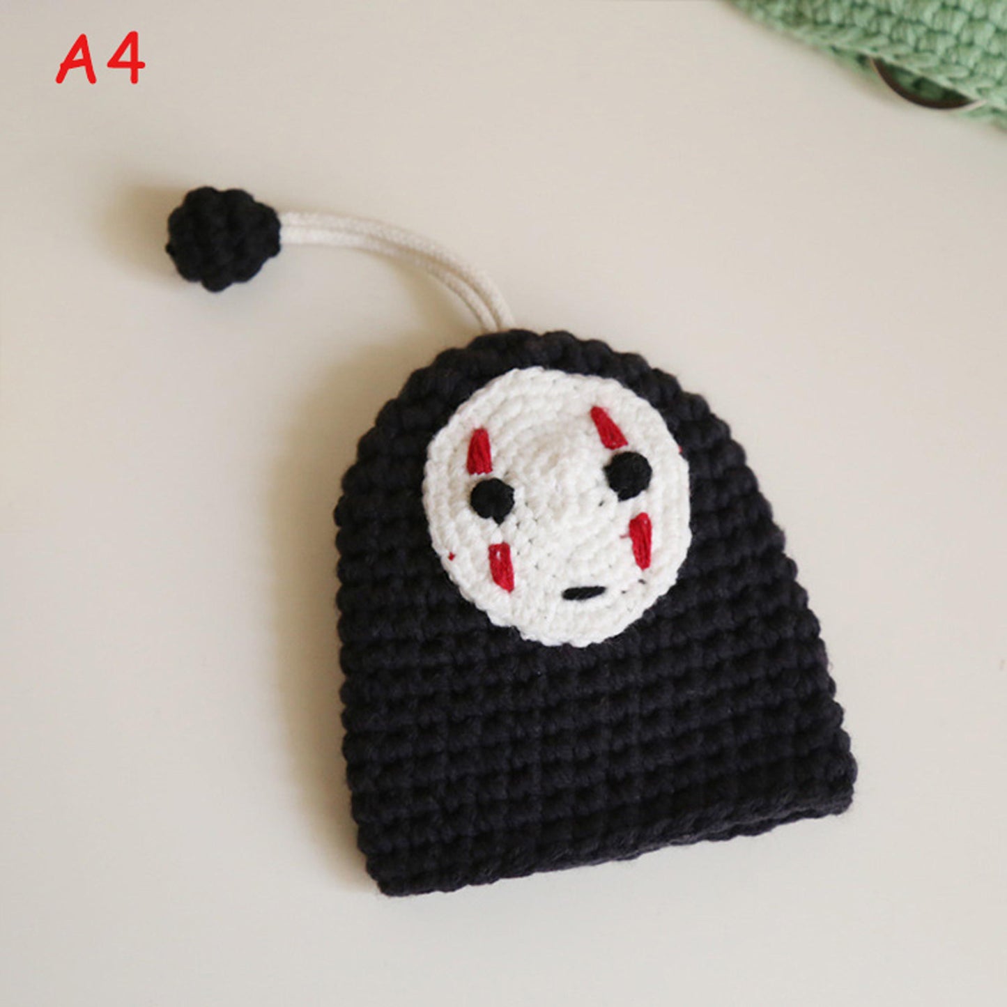 Handmade Crochet Cartoon Key Pouch,Cute Knitted Car Key Cover for Women, Anime Inspired Key Holder, Handwoven Key Protector Bag Gift for Her