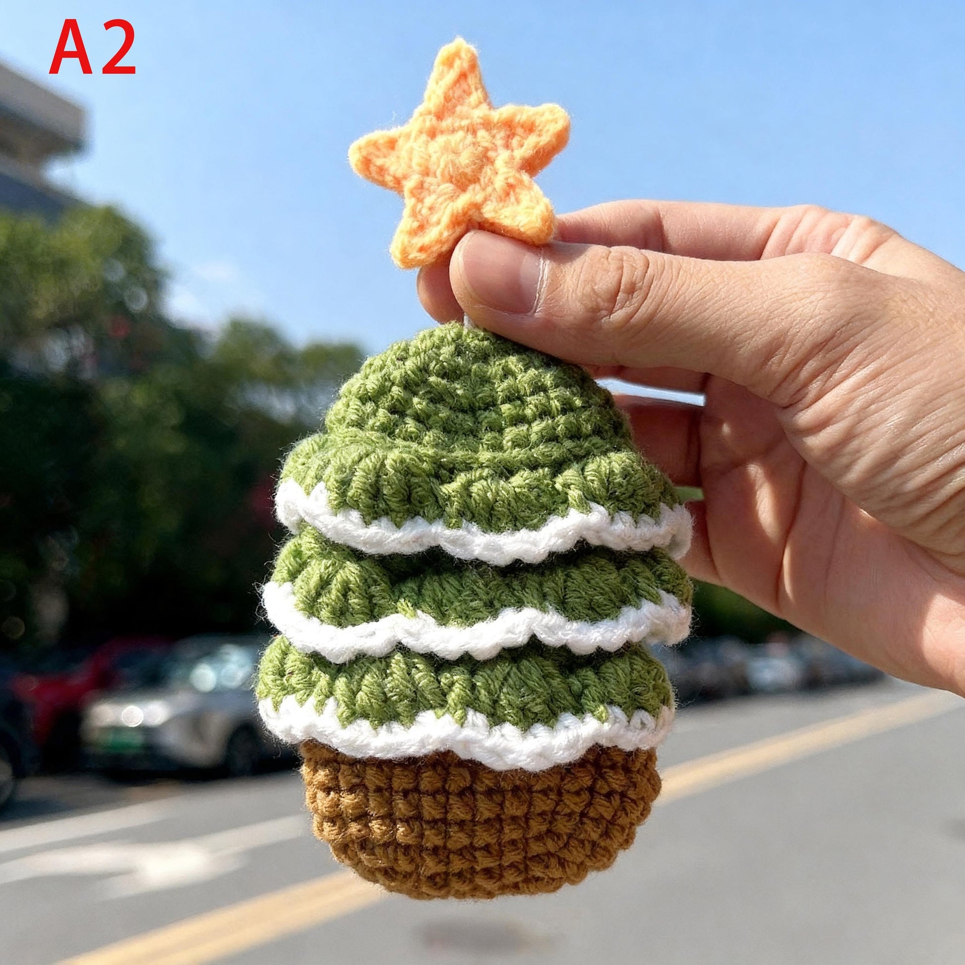 Handmade Crochet Car Key Cover Cute Cartoon Key Holder Bag, Knitted Car Key Case, Funny Sausage Mouth Key Pouch, Kawaii Keychain Bag Charm