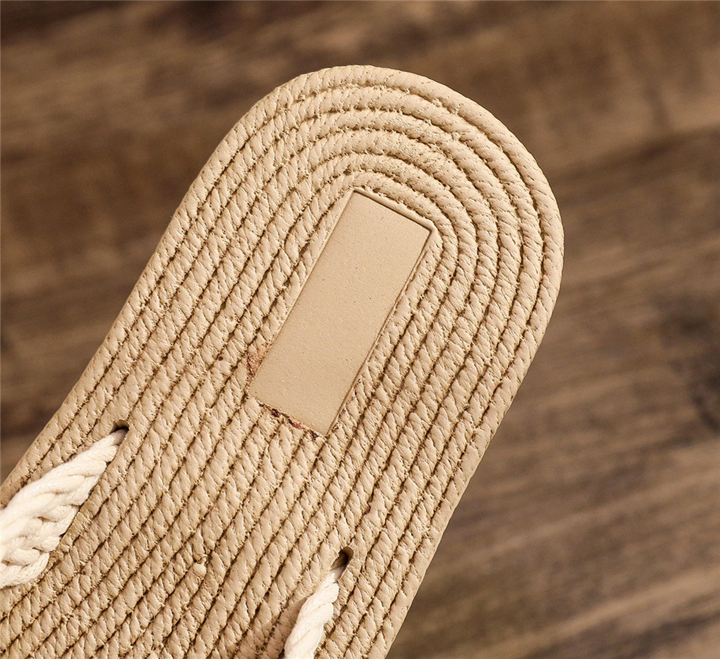 Handmade Crochet Linen Straw Flip Flops, Boho Beach Sandals, Woven Rope Thong Slippers, Summer Flat Slides, Vacation Espadrille Style Shoes